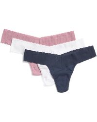 TJ Maxx - 3Pk Eco Rx Low Rise Thongs For Nylon/Spandex/Cotton - Lyst