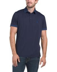 TJ Maxx - Printed Collar Performance Polo For Spandex/Polyester - Lyst
