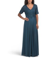 TJ Maxx - Lace A-Line Gown For Spandex/Polyester - Lyst