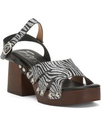 TJ Maxx - Leather Band Heel Sandals For Leather - Lyst