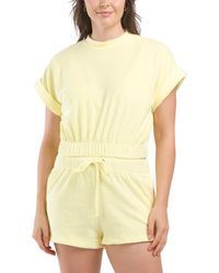 TJ Maxx - Short Sleeve Top Cover-Up With Elastic Waistband For Cotton/Polyester - Lyst