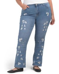 TJ Maxx - Plus Floral Embroidered Jeans For Spandex/Cotton/Polyester - Lyst