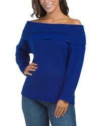 TJ Maxx - Yadira Off The Shoulder Sweater, Nylon/Spandex/Polyester - Lyst