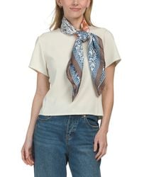 TJ Maxx - Printed Square Scarf For Polyester - Lyst