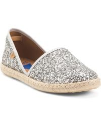 TJ Maxx - Glitter Espadrille Flats For Leather - Lyst