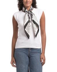 TJ Maxx - Matt Square Scarf For Polyester - Lyst