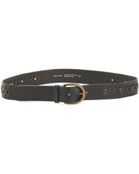 TJ Maxx - Leather Belt With Trimming Details And Studs - Lyst