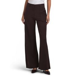 TJ Maxx - Wide Leg Button Front Ponte Pants With Pockets For Nylon/Spandex/Rayon - Lyst