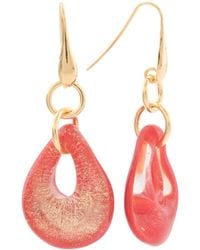 TJ Maxx - 18Kt Plated Sterling Murano Drop Earrings For - Lyst
