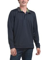 TJ Maxx - Luxe Performance Fleece Quarter Zip Top For Polyester - Lyst