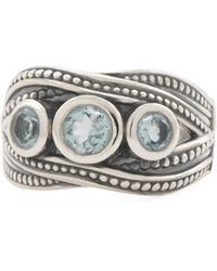 TJ Maxx - Sterling Topaz Crossover Beaded Ring - Lyst