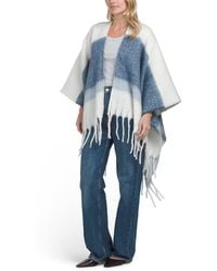 TJ Maxx - Striped Kimono With Tubular Fringe For Polyester - Lyst