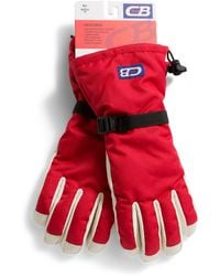 TJ Maxx - Insulated Ski Gloves With Leather Palms For Nylon/Polyester/Leather - Lyst