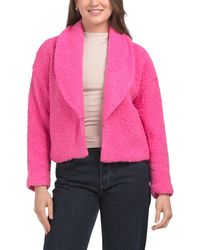 TJ Maxx - Edwina Faux Sherpa Shawl Collar Jacket For Spandex/Polyester - Lyst