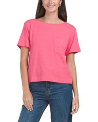 TJ Maxx - Easy Short Sleeve Pocket T-Shirt For Modal/Cotton - Lyst