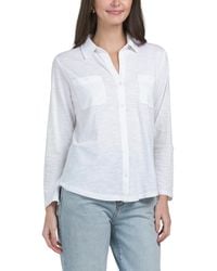 TJ Maxx - Knit Button Up Shirt For Cotton/Polyester - Lyst