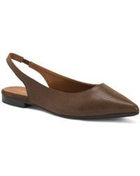 TJ Maxx - Leather Slingback Pointy Toe Flats For - Lyst