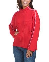 TJ Maxx - Cole Whipstitch Turtleneck Sweater, Polyester/Viscose - Lyst