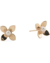 TJ Maxx - 14Kt Petite Pearl Clover Earrings - Lyst