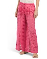 TJ Maxx - Cotton Eyelet Cover-Up Pants For - Lyst