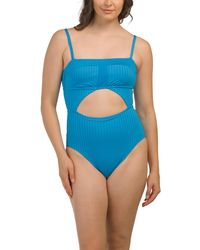 TJ Maxx - Refresh Rib Splice Banded Mio One-Piece Swimsuit For Spandex/Polyester - Lyst