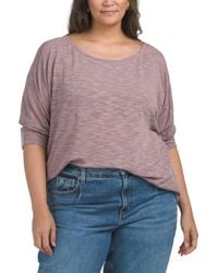 TJ Maxx - Plus Batwing Sleeve Top For Spandex/Polyester/Rayon - Lyst
