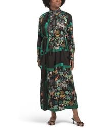TJ Maxx - Long Sleeve Mock Neck Maxi Dress For Spandex/Polyester - Lyst