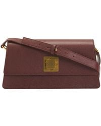TJ Maxx - Leather East West Front Flap Bag With Brass Hardware For - Lyst