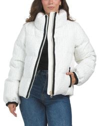 TJ Maxx - Kensington Tweed Puffer Jacket For Cotton/Polyester - Lyst