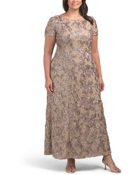 TJ Maxx - A-Line Rosette Gown For Nylon/Polyester/Rayon - Lyst