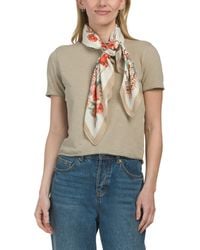 TJ Maxx - Printed Square Scarf For Polyester - Lyst