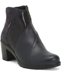 TJ Maxx - Suede And Leather Heeled Booties For Leather/Suede - Lyst