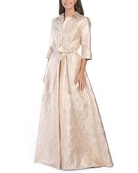 TJ Maxx - Long Sleeve Jacuqard Shirt Gown For Polyester - Lyst