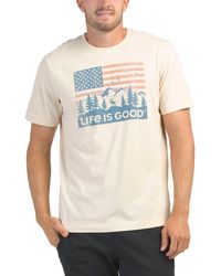 TJ Maxx - Flag Mountain Scenic Classic T-Shirt For Cotton - Lyst