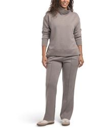 TJ Maxx - 2Pc Cowl Neck Top And Wide Leg Pants Set, Spandex/Polyester/Rayon - Lyst