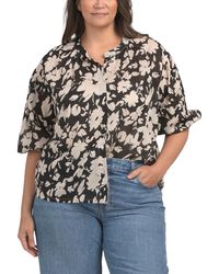 TJ Maxx - Plus Blouson Sleeve Blouse For Cotton - Lyst