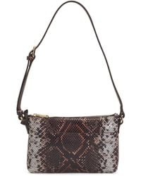 TJ Maxx - Leather Pockets Faux Snake Mini Ziptop East West Shoulder Bag For Leather - Lyst