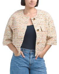 TJ Maxx - Wool Blend Novelty Tweed Jacket, Spandex/Polyester/Wool - Lyst