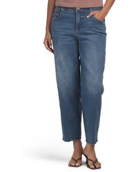 TJ Maxx - Ab Tech Sky Rise Barrel Leg Jeans With Dart Hem For Spandex/Cotton/Polyester - Lyst