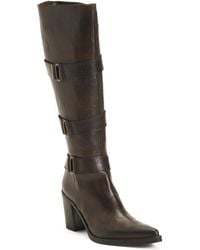 TJ Maxx - Leather High Shaft Boots With Buckles For - Lyst