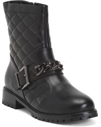 TJ Maxx - Leather Cate Quilted Biker Booties For - Lyst