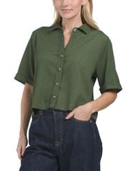 TJ Maxx - Solid Crinkle Crepe Top For Spandex/Polyester - Lyst