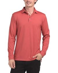 TJ Maxx - Long Sleeve Belfair Polo For Spandex/Polyester - Lyst