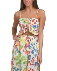 TJ Maxx - Mirabelle Peplum Top For Cotton/Polyester - Lyst