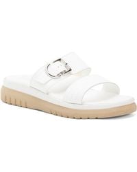 TJ Maxx - Leather Two Band Platform Sandals For - Lyst