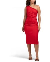 TJ Maxx - Martine One Shoulder Midi Dress For Spandex/Polyester - Lyst
