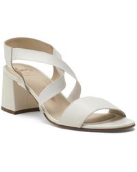 TJ Maxx - Leather Elba Criss Cross Strap Heeled Sandals For - Lyst