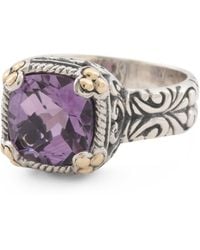 TJ Maxx - 18Kt And Sterling Birthstone Ring - Lyst