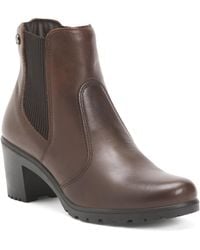 TJ Maxx - Leather Heeled Chelsea Booties For - Lyst