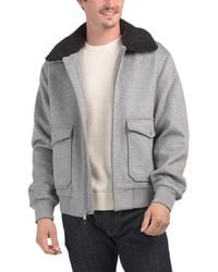TJ Maxx - Wool Blend Field Jacket With Sherpa Collar For Polyester/Wool - Lyst